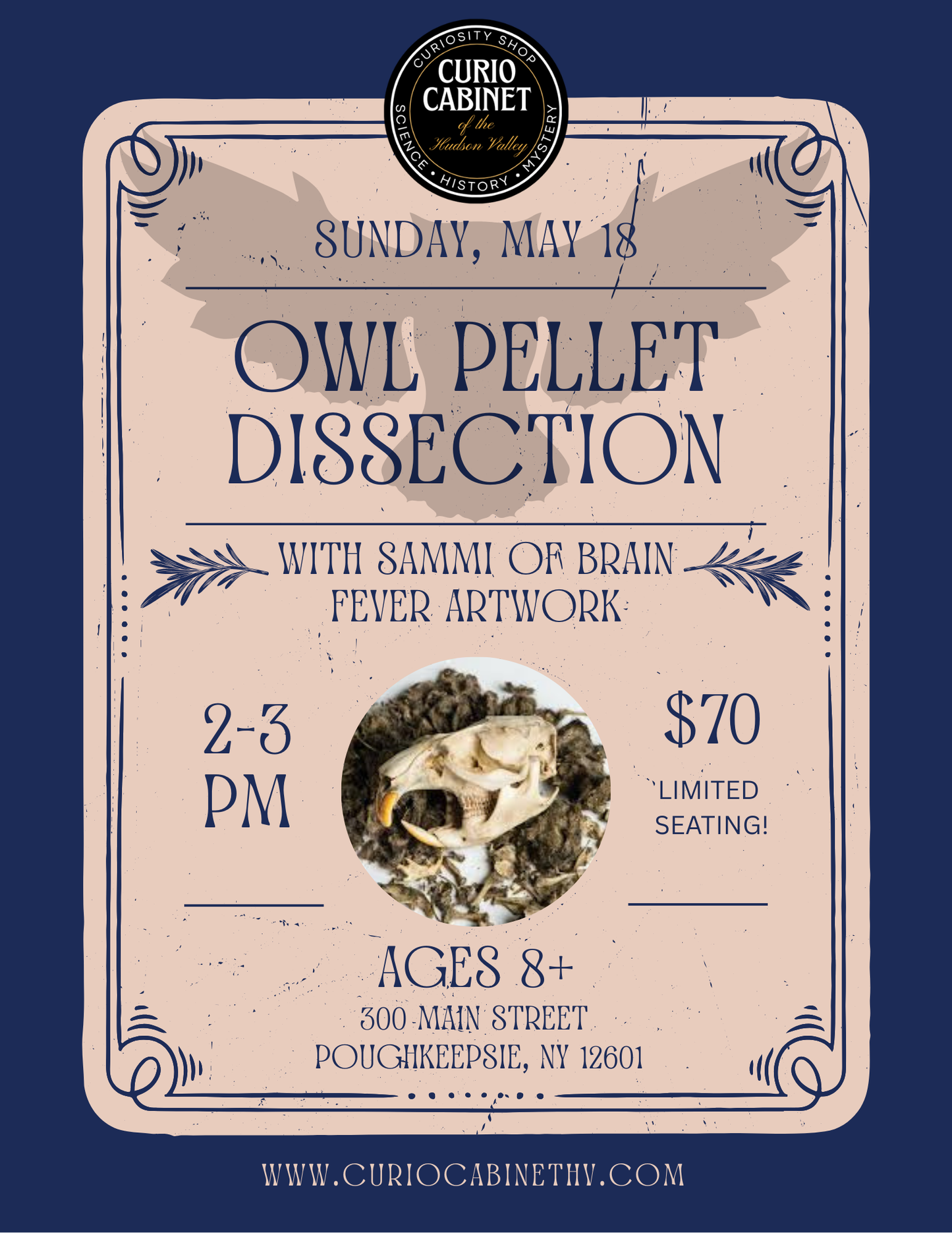 Owl Pellet Dissection Class Ticket