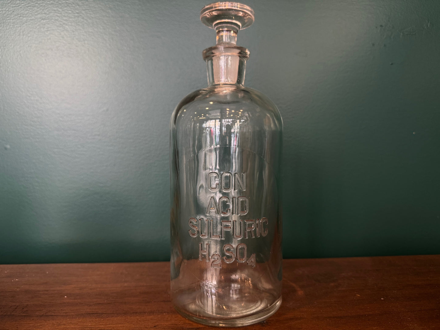 Antique Sulfuric Acid Apothecary Bottle