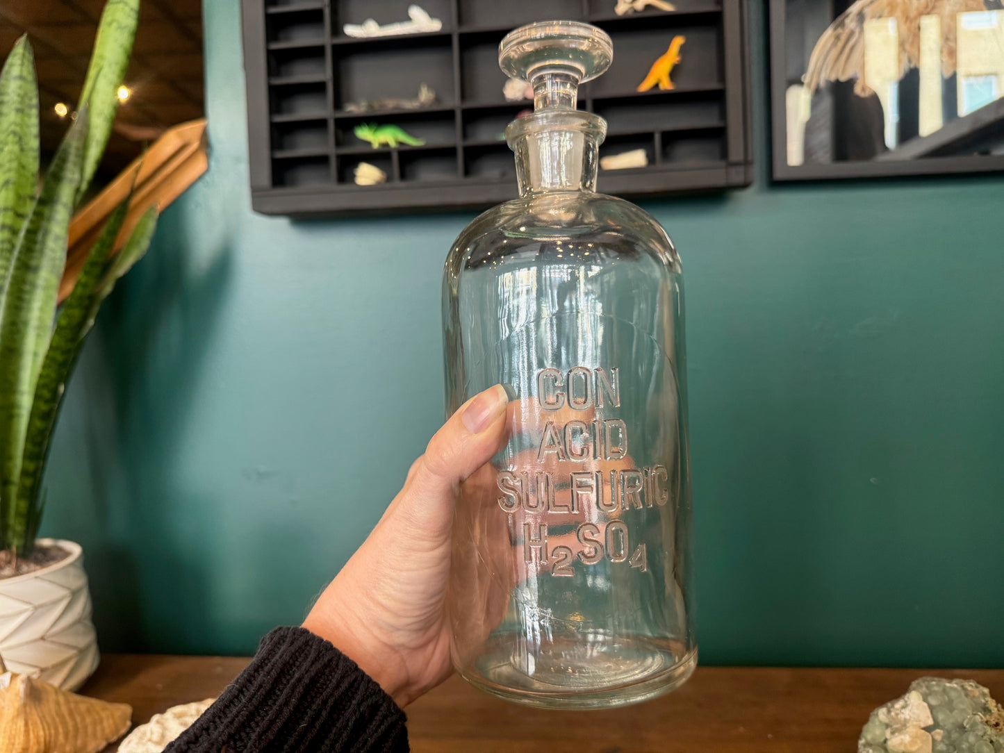 Antique Sulfuric Acid Apothecary Bottle