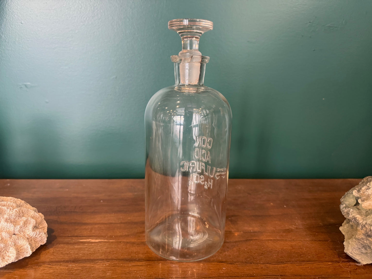 Antique Sulfuric Acid Apothecary Bottle