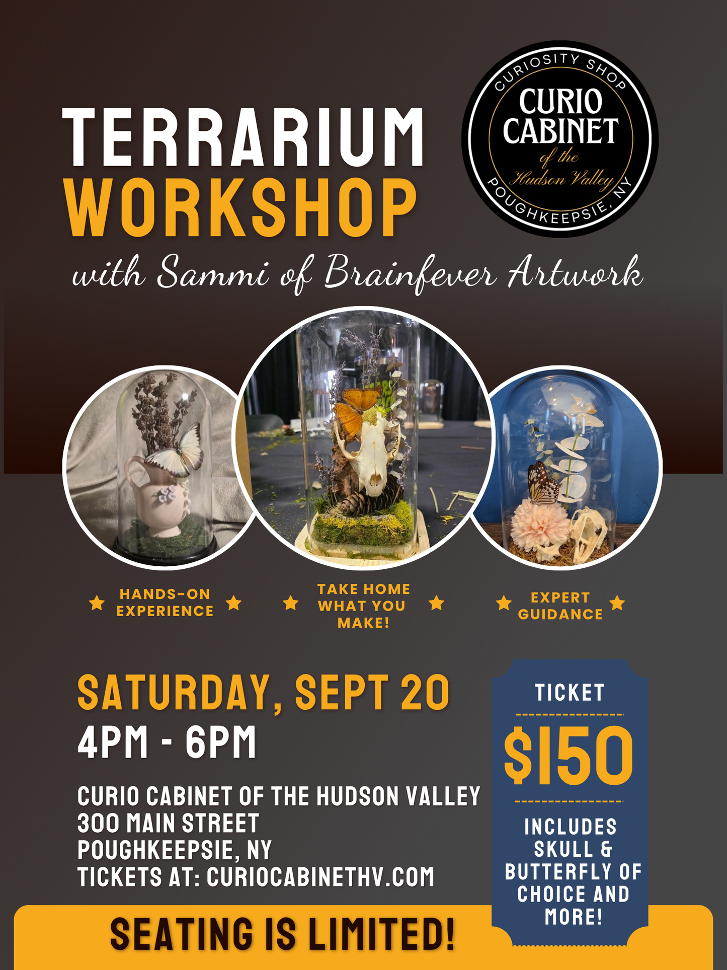 1 Terrarium Workshop Ticket: September 20