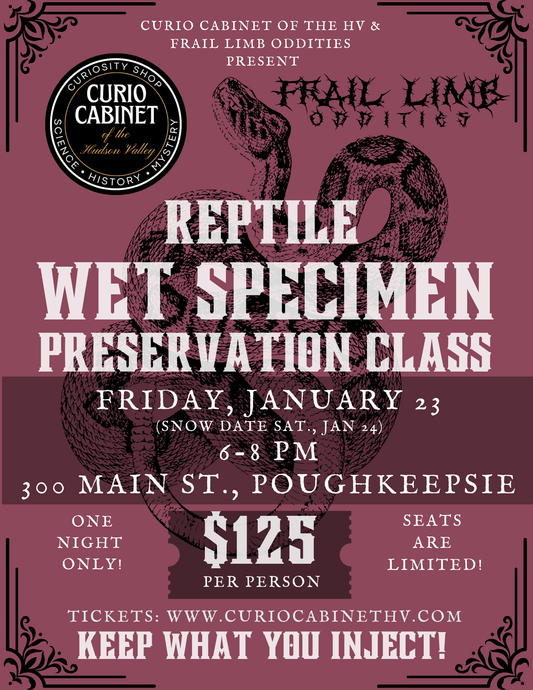 1 Ticket: Wet Specimen Class: January 23